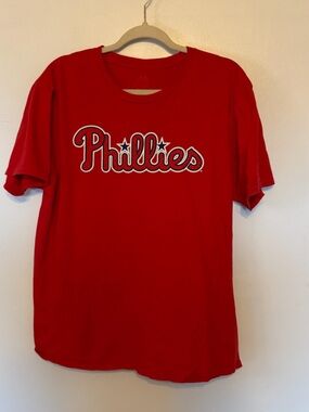Majestic Harper #3  Red Men's Crew Neck Tee - Large